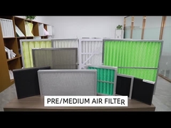 Panel Pleated Aluminum Alloy Frame Pre Air Filter For Air Conditioning