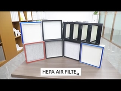 Galvanized Steel Frame 0.3um Deep Pleat HEPA Filter For Cleaning Room