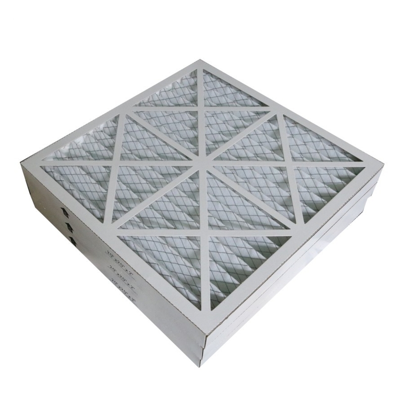 Synthetic Fiber G4 Pre Pleated Panel Filter For HVAC / Ventilation