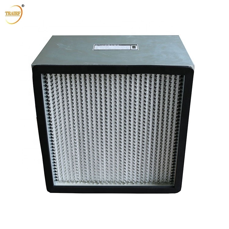 Terminal H13 Glass Fiber High Efficiency Operating Room HEPA Filter