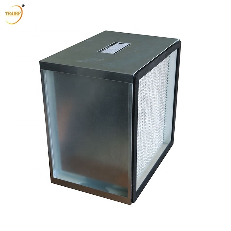 Terminal H13 Glass Fiber High Efficiency Operating Room HEPA Filter