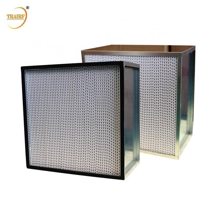 Hospital H11 H12 H13 Deep Pleated Air Filter Box 24X24X12 Inch