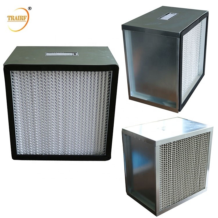 300*550*300mm H12 H13 Deep Pleat HEPA Filter For Laminar Flow Hood