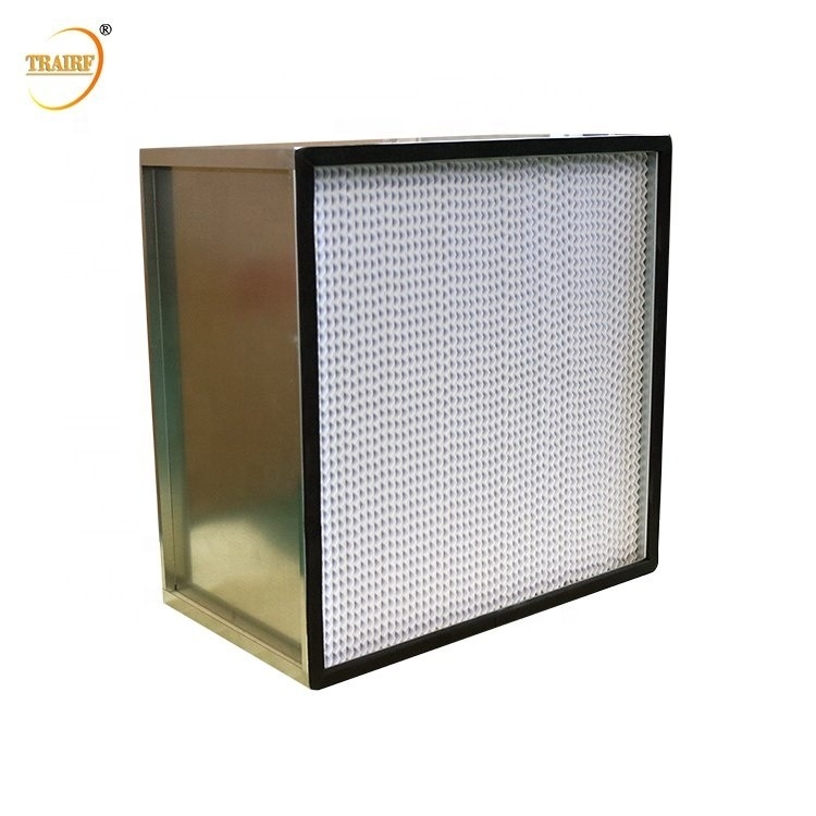 300*550*300mm H12 H13 Deep Pleat HEPA Filter For Laminar Flow Hood