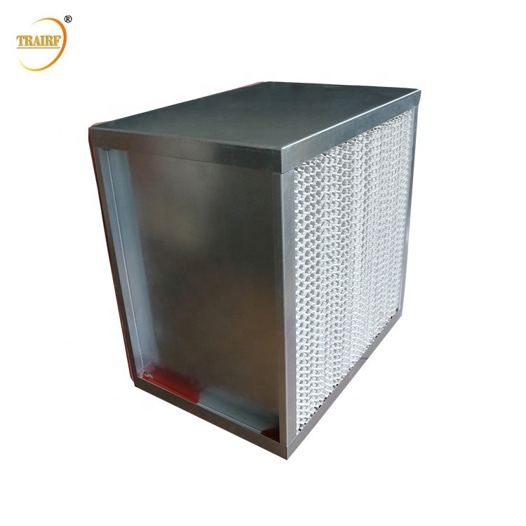 Clean Room Filtration Systems High Temperature HEPA Filter 220Pa