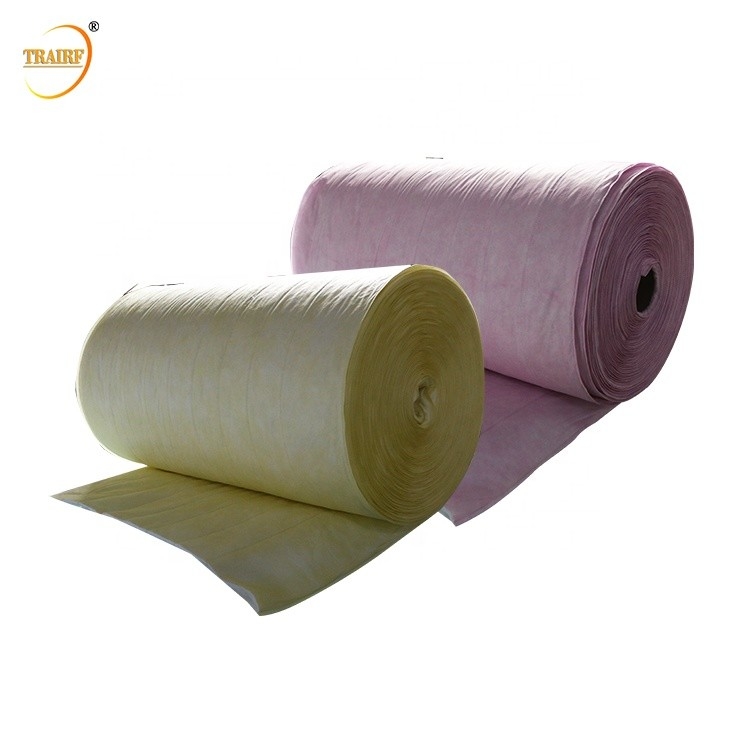 Air Conditioning System F7 F8 F9 Synthetic Bag Air Filter Media Rolls 0.5um