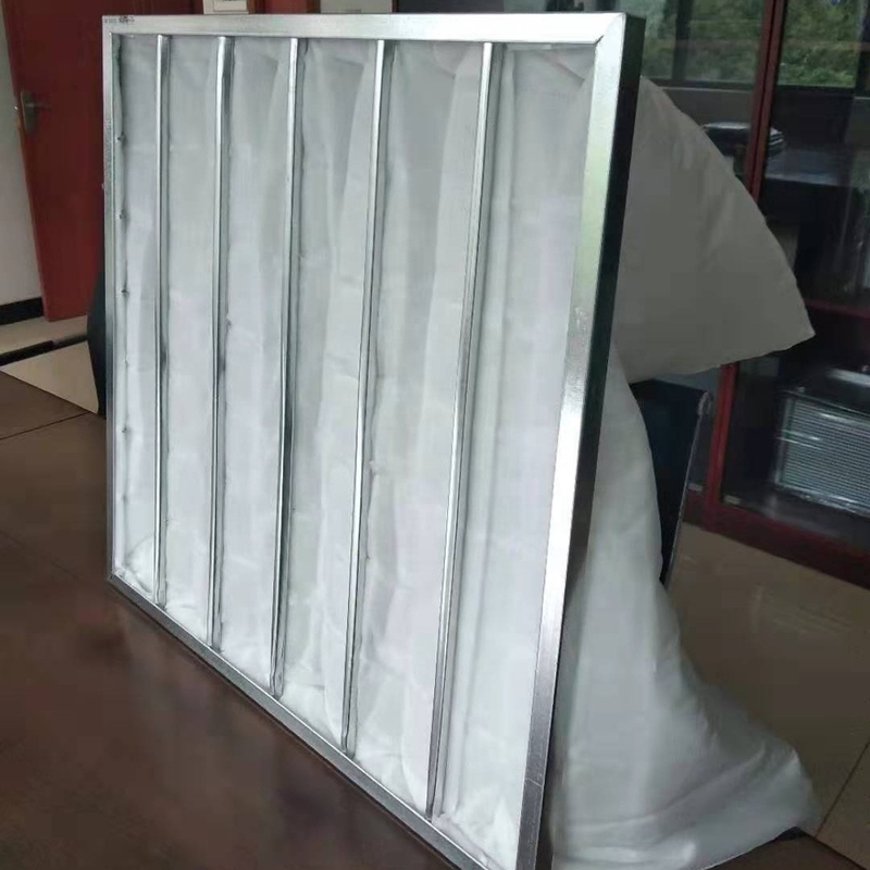 Commercial Ventilation System 5 Micron Bag Air Filter 50Pa-65Pa