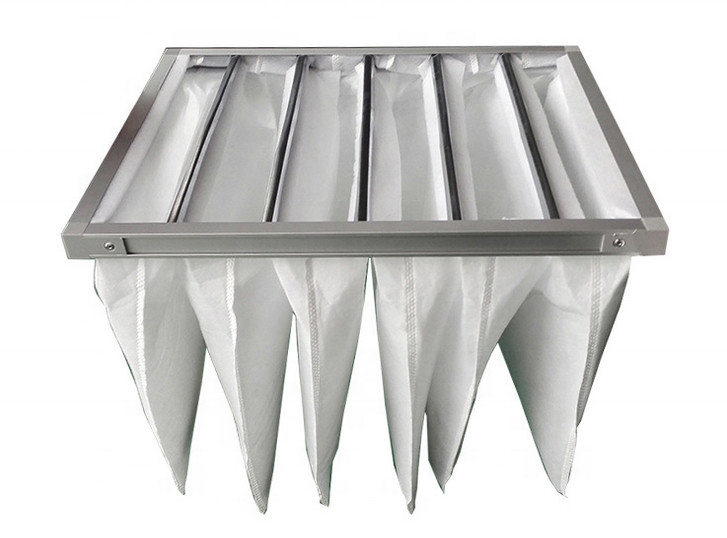 Commercial Ventilation System 5 Micron Bag Air Filter 50Pa-65Pa