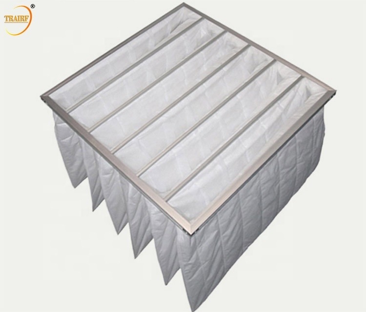 Commercial Ventilation System 5 Micron Bag Air Filter 50Pa-65Pa
