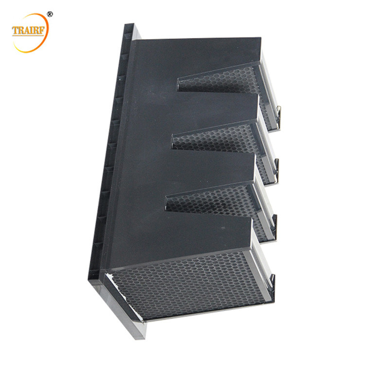 ABS Plastic Frame F7 V Bank Compact Carbon Filter With High Adsorption Capacity