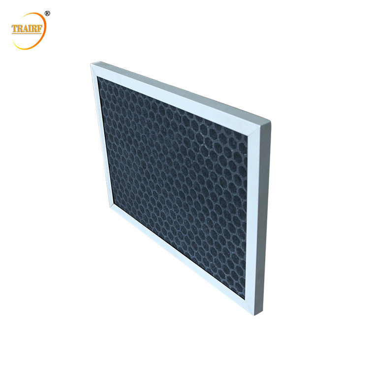 Honeycomb 5um Mini Activated Carbon Hvac Filter 250*200*10mm