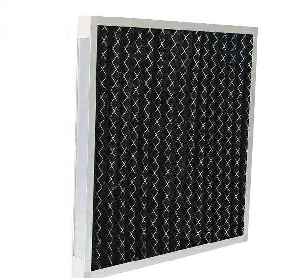 Galvanized Plate 90% Activated Carbon Air Filter Sheet 610*610*46mm