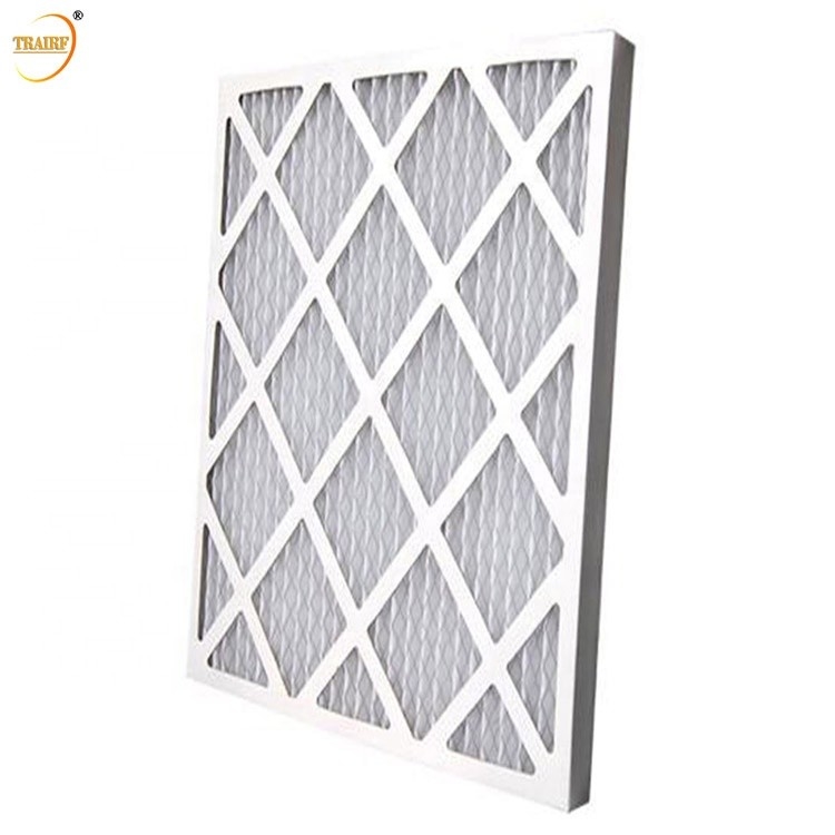 G3 Cardboard Frame Pre Filter Moisture Resistant Pleated Panel Air Filters