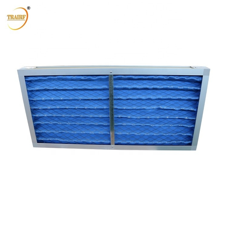 Synthetic Filter Cotton 10 Micron Dust Collector G4 Pleated Panel Air Filter