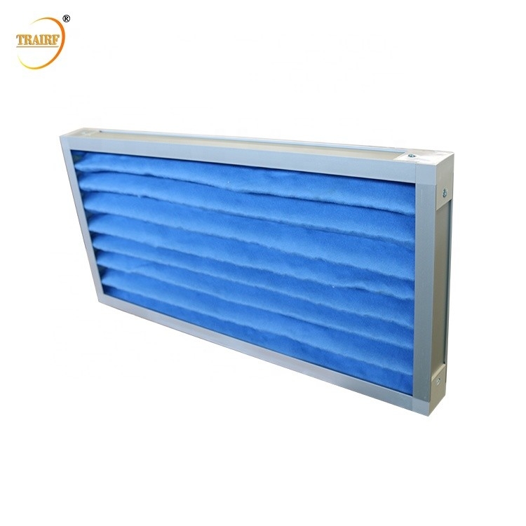 Synthetic Filter Cotton 10 Micron Dust Collector G4 Pleated Panel Air Filter