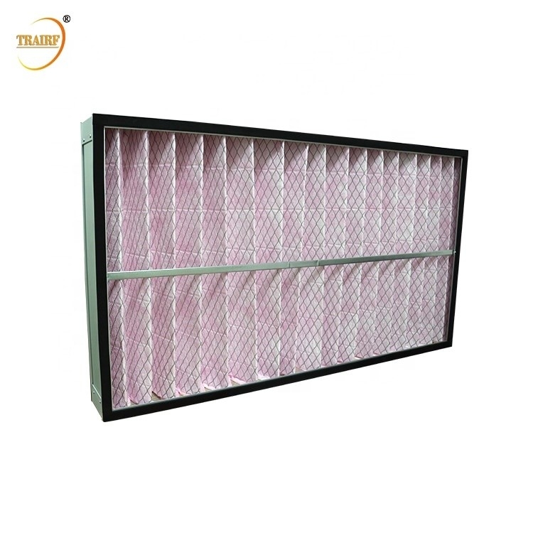 Aluminium Alloy Frame Clean Room AC Pre HVAC Air Filter 60Pa For Air Conditioner