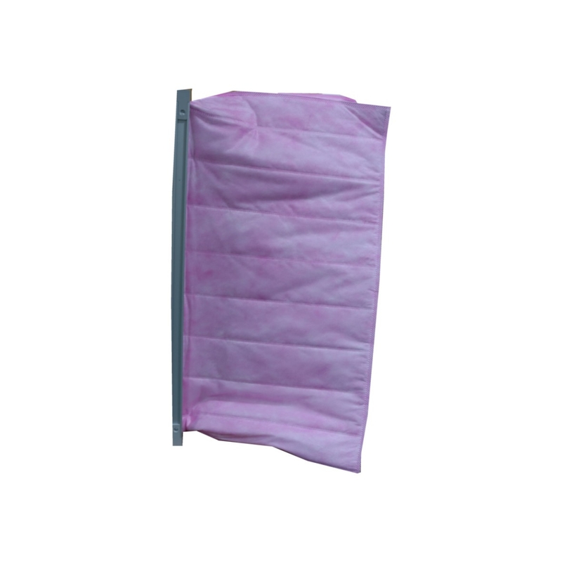 Chemical 6 Pockets Synthetic Fiber Bag Air Filter 80Pa For Air Cleaning Equipment