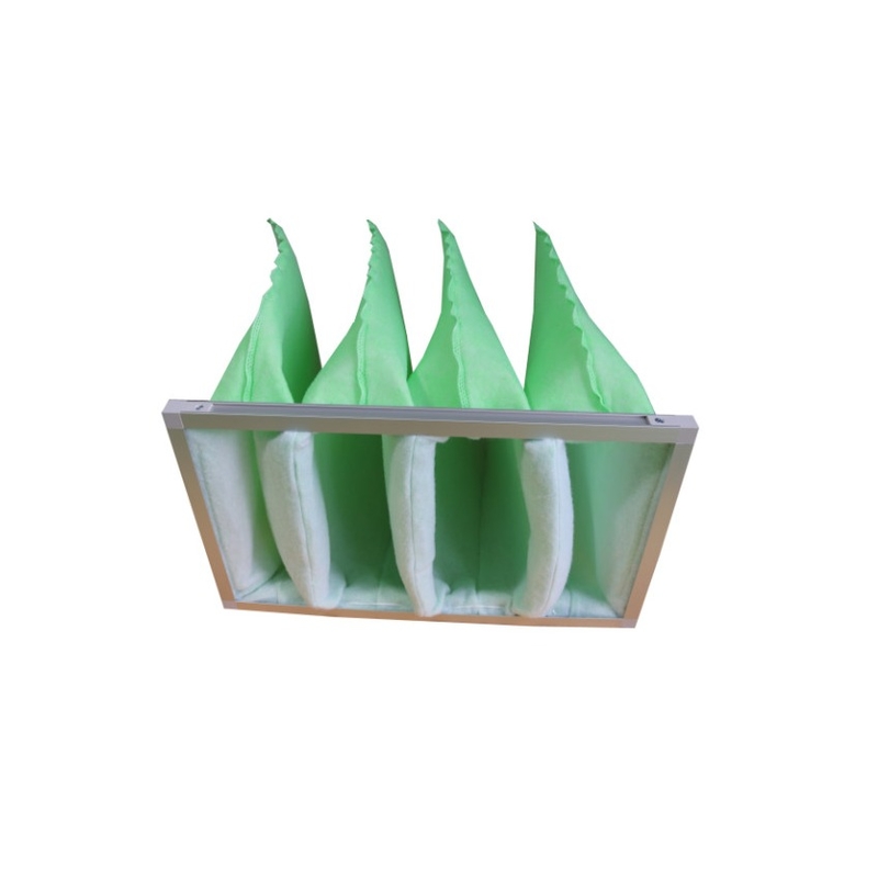 Lower Resistance 4 Pockets Powder Coating Pocket Air Filters 65Pa