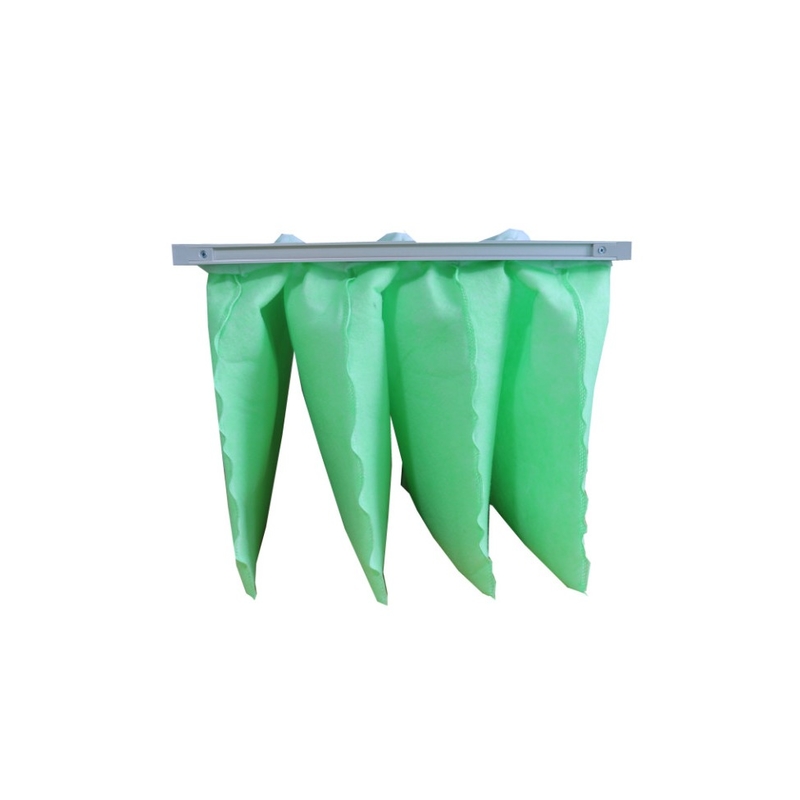 Lower Resistance 4 Pockets Powder Coating Pocket Air Filters 65Pa