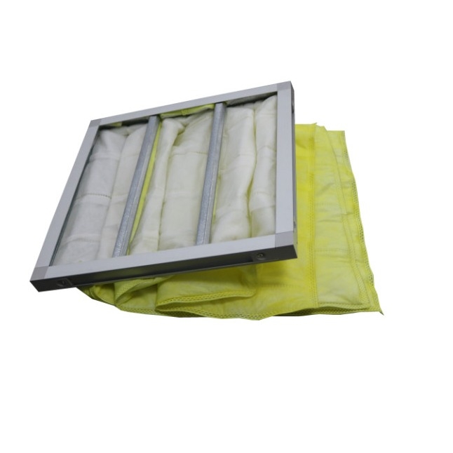 Easy Installation Medium Efficiency F8 Bag Filter High Moisture Resistant