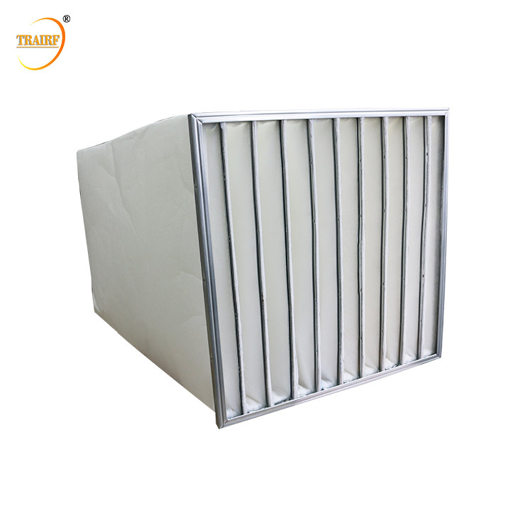 Nonwoven Fabric Bag Pocket Air Filter High Air Flow Rate Low Noise