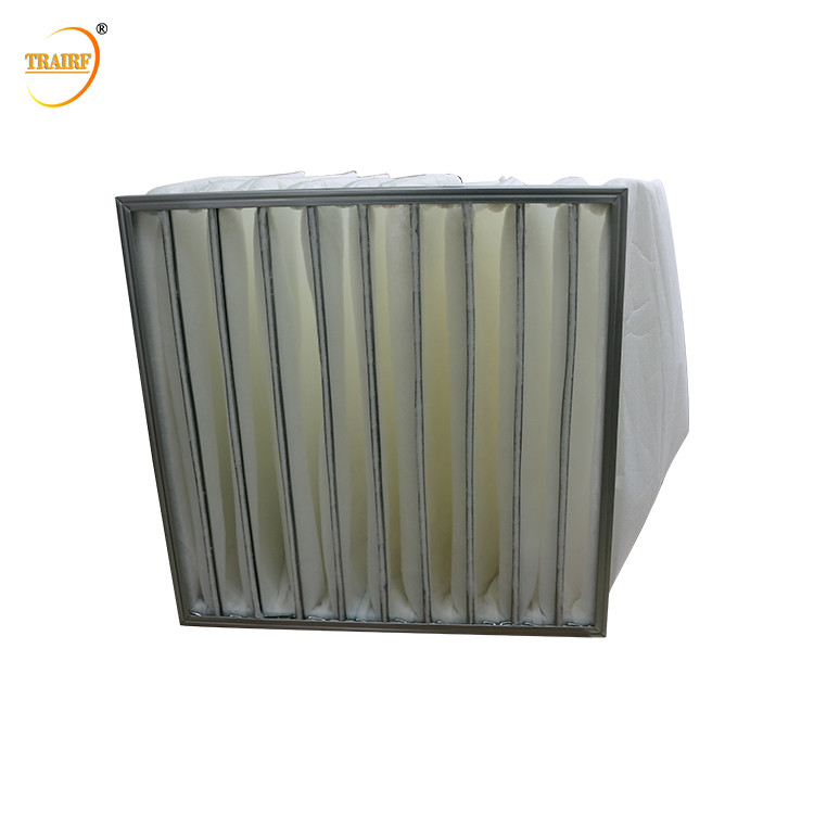 Nonwoven Fabric Bag Pocket Air Filter High Air Flow Rate Low Noise