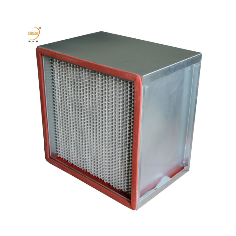 Industry High Temperature HEPA Filter Deep Pleated Heat Resistant for Oven Equipment