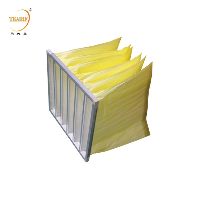 Non Woven Air Synthetic Pocket Bag Filter Medium Efficiency For Dust Collector