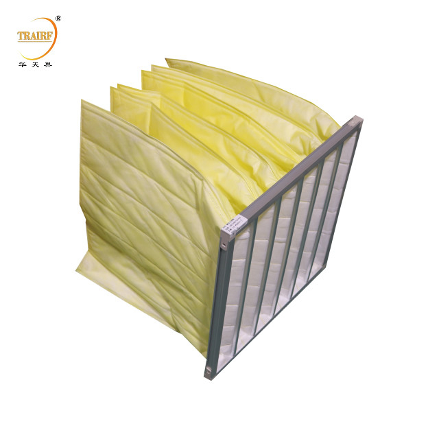 Non Woven Air Synthetic Pocket Bag Filter Medium Efficiency For Dust Collector