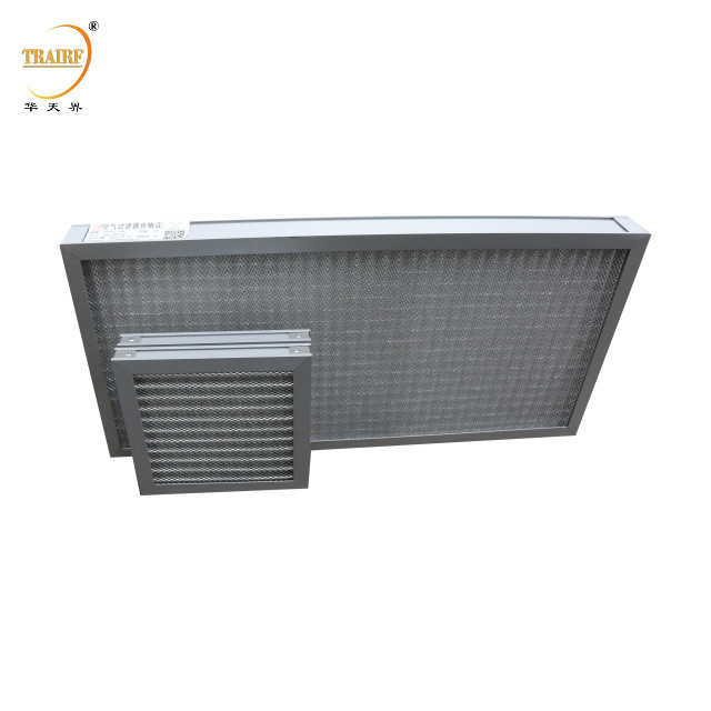 Metal Washable Corrugated Aluminum Mesh Pre Air Filter For Cleaning Equipment