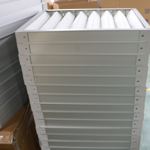 AHU Filter G3 G4 Replacement Panel Pleated Pre Filter For Cleaning Room