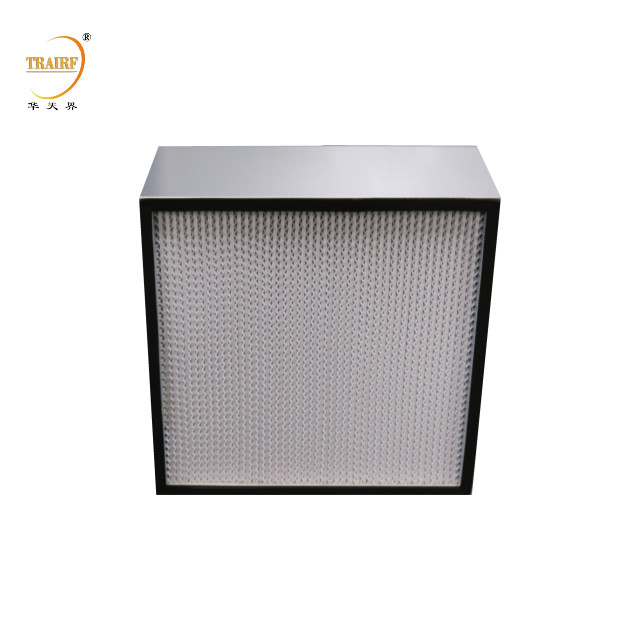 H14 Aluminum Deep Pleat Laminar Flow Hood HEPA Air Filter For HVAC System