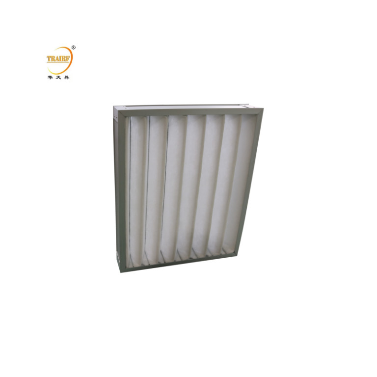 G3 G4 Replacement Panel Pleated Pre Filter AHU With Aluminum Or Galvanized Frame