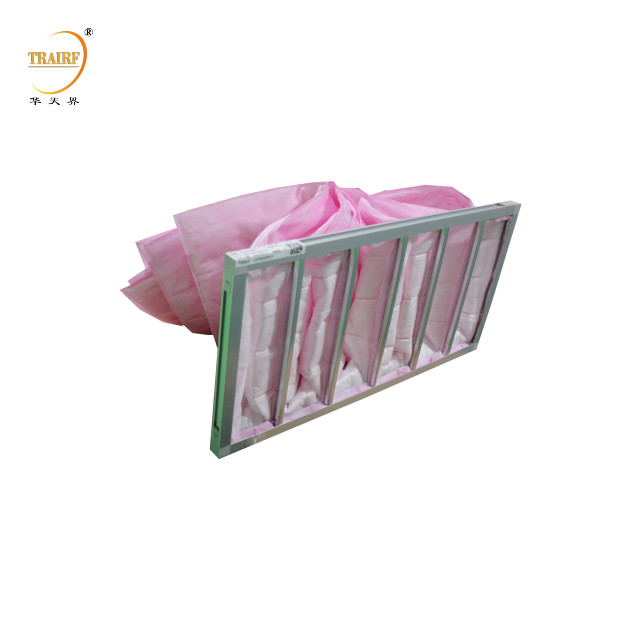 Medium Efficiency Pocket Filter For Air Conditioner Or HVAC Filter