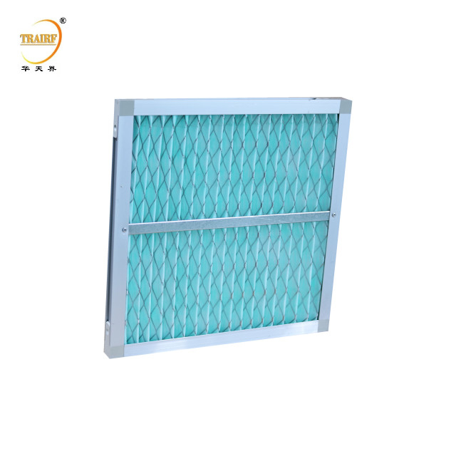 G4 F5 F6 F7 F8 F9 Pre Pleated Media Filter Industrial Panel Air Filter For Laminar Flow Hood