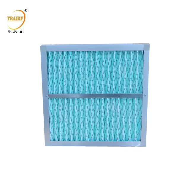 G4 F5 F6 F7 F8 F9 Pre Pleated Media Filter Industrial Panel Air Filter For Laminar Flow Hood