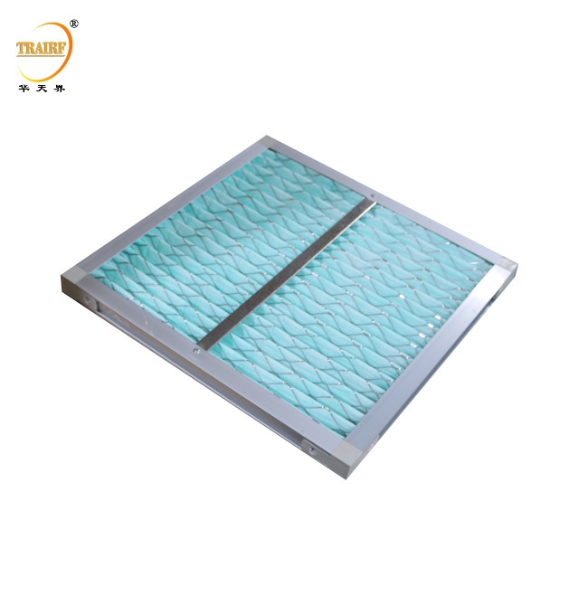 G4 F5 F6 F7 F8 F9 Pre Pleated Media Filter Industrial Panel Air Filter For Laminar Flow Hood