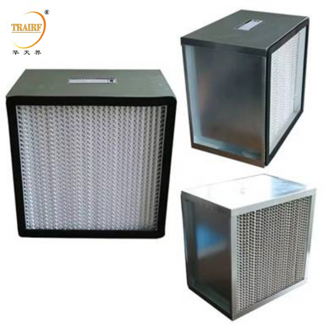 Aluminum Frame Mini Pleated Panel HEPA Filter H10 H11 H12 H13 Laminar Flow Hood Hepa Filter