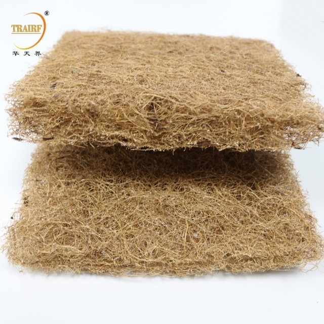 High Quality Yellow-brown Factory Coconut Coir Air Filter Natural Product for Paint Booth spray booths